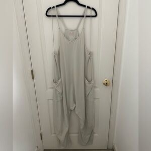 Free People Light Gray Jumpsuit